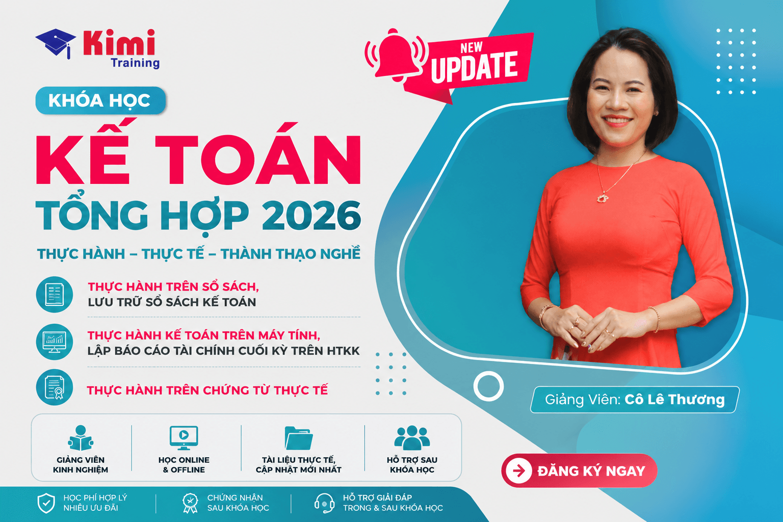 Khoá thực hành kế toán tổng hợp 2026 - Thực hành trên chứng từ thực tế 1 Khoá thực hành kế toán tổng hợp 2026 - Thực hành trên chứng từ thực tế